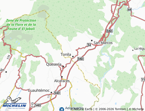 MICHELIN Chueco map - ViaMichelin