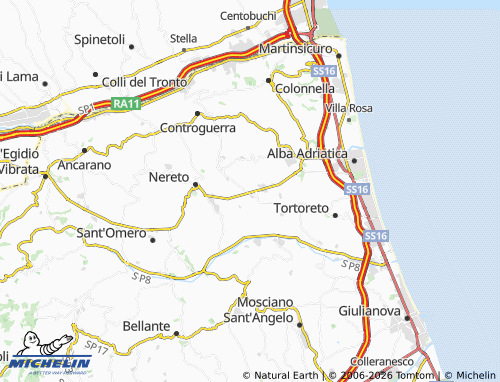 Mapa MICHELIN Bivio Corropoli - ViaMichelin