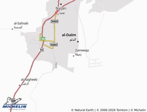 MICHELIN-Landkarte Zameeqa - ViaMichelin