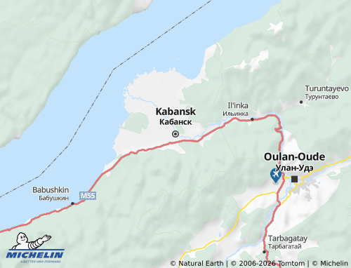 MICHELIN-Landkarte Kabanski Rajon - ViaMichelin