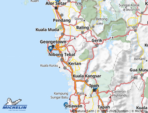 Mapa MICHELIN Larut Dan Matang - ViaMichelin