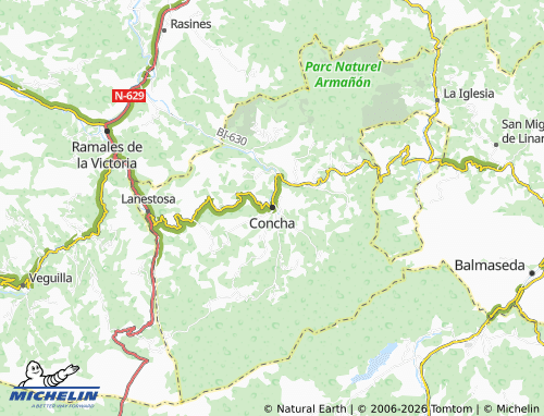 MICHELIN Concha map - ViaMichelin