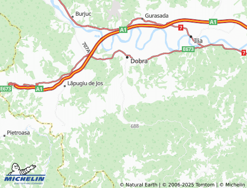 MICHELIN-Landkarte Mihăiești - ViaMichelin