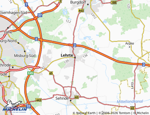 MICHELIN Lehrte map - ViaMichelin