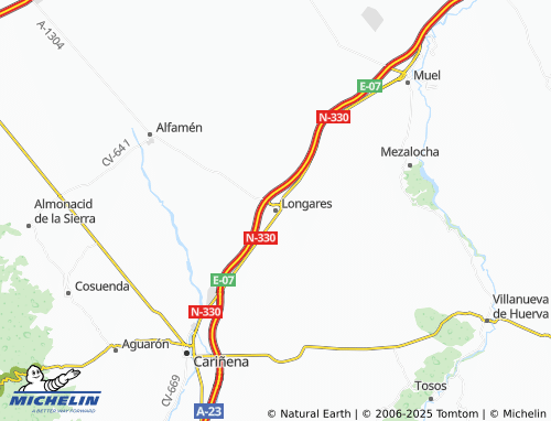 MICHELIN Longares map - ViaMichelin