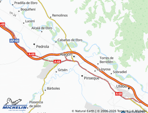 Mappa MICHELIN Alagón - ViaMichelin