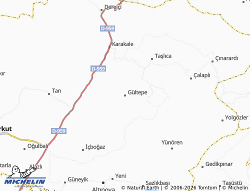 MICHELIN Gültepe map - ViaMichelin