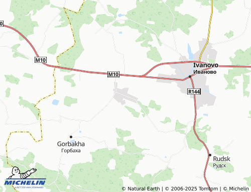 MICHELIN Snitovo map - ViaMichelin