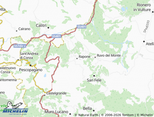 Carte MICHELIN Rapone - ViaMichelin