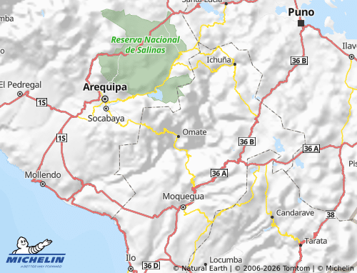 MICHELIN-Landkarte General Sánchez Cerro - ViaMichelin