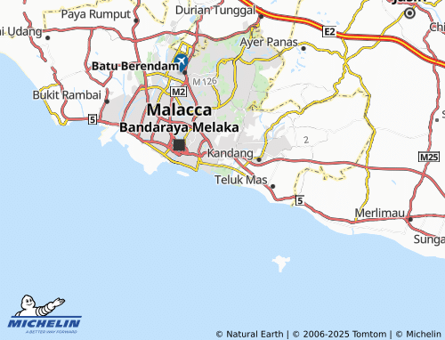 MICHELIN Padang Temu map - ViaMichelin