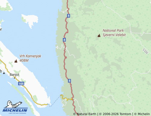 Mapa MICHELIN velike Brisnice - ViaMichelin