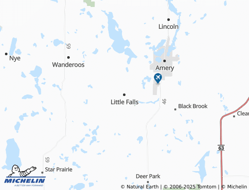 MICHELIN Little Falls map - ViaMichelin