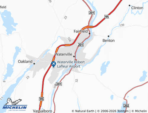 Carte MICHELIN Waterville - ViaMichelin