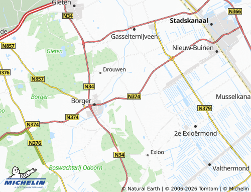 Carte MICHELIN Buinen - ViaMichelin