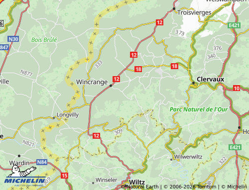 MICHELIN Boevange map - ViaMichelin