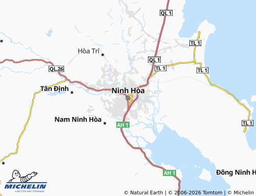 MICHELIN Ninh Hòa map - ViaMichelin
