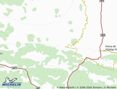 MICHELIN Ejido Chacamax map - ViaMichelin
