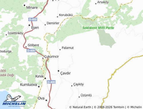 Mappa MICHELIN Aklar - ViaMichelin