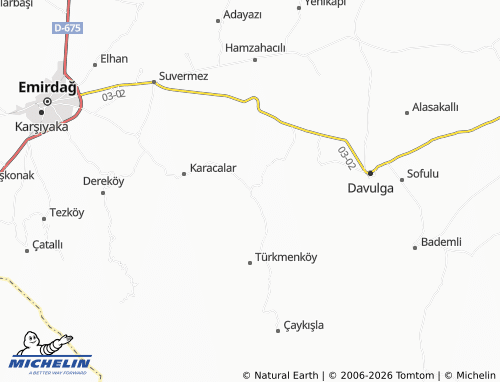 Mappa MICHELIN Demircili - ViaMichelin