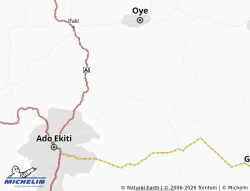 Mappa MICHELIN Afao-Ekiti - ViaMichelin