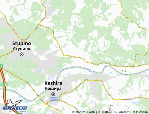 MICHELIN Staraya Kashira map - ViaMichelin