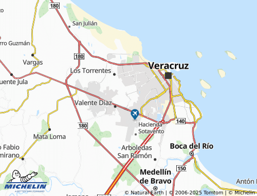 Mapa MICHELIN Nuevo Veracruz, Ex Hacienda de Buenavista - ViaMichelin