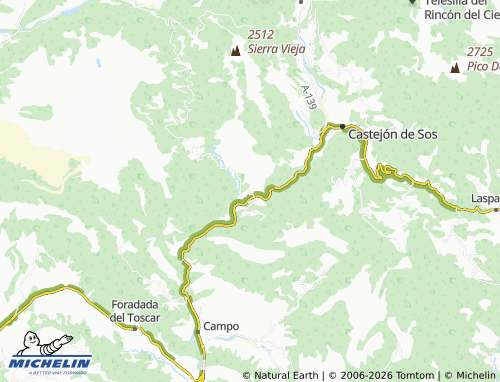 Kaart MICHELIN Seira - ViaMichelin