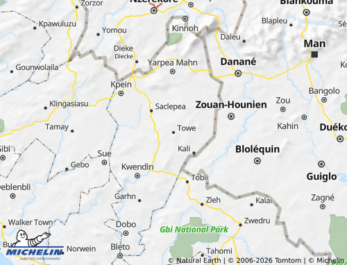 MICHELIN Boe & Quilla map - ViaMichelin