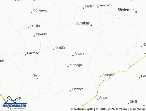 Mapa MICHELIN Anacık - ViaMichelin
