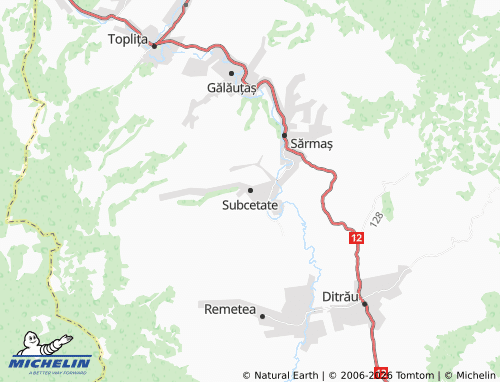 Mappa MICHELIN Subcetate - ViaMichelin