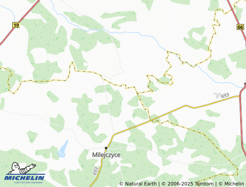 MICHELIN Biełki map - ViaMichelin