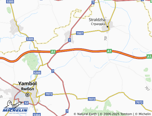 MICHELIN Charda map - ViaMichelin