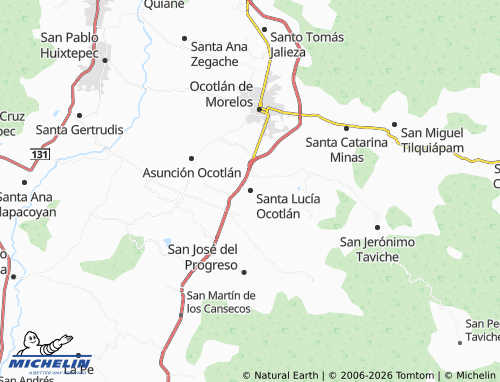 Mappa MICHELIN Santa Lucía Ocotlán - ViaMichelin