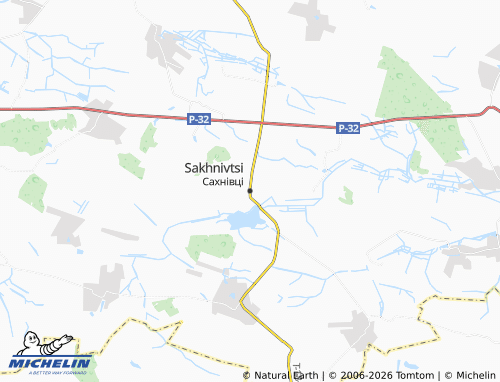 MICHELIN Sakhnivtsi map - ViaMichelin