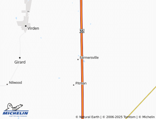 MICHELIN Farmersville map - ViaMichelin
