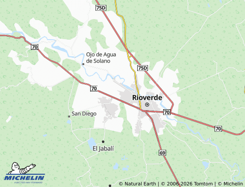 MICHELIN Real de Moctezuma map - ViaMichelin