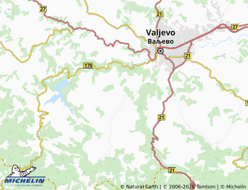 MICHELIN-Landkarte Lelić - ViaMichelin