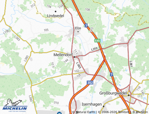 MICHELIN Mellendorf map - ViaMichelin