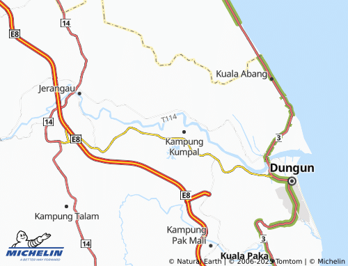MICHELIN Kampung Delong map - ViaMichelin