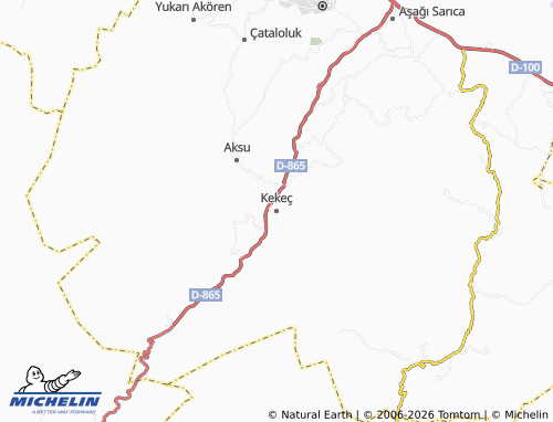 Mappa MICHELIN Kekeç - ViaMichelin