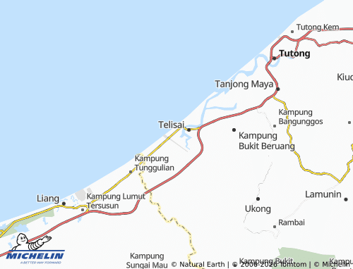 Kaart MICHELIN Kampung Telisai - ViaMichelin