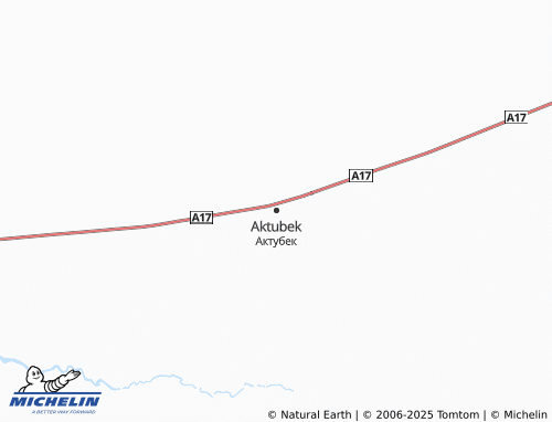 MICHELIN Aktubek map - ViaMichelin