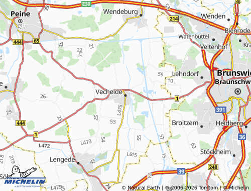 MICHELIN Vechelde map - ViaMichelin