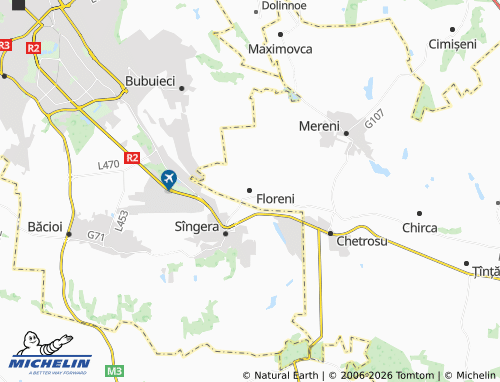 MICHELIN Floreni map - ViaMichelin