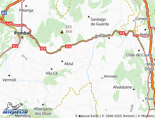 MICHELIN Fontainhas map - ViaMichelin