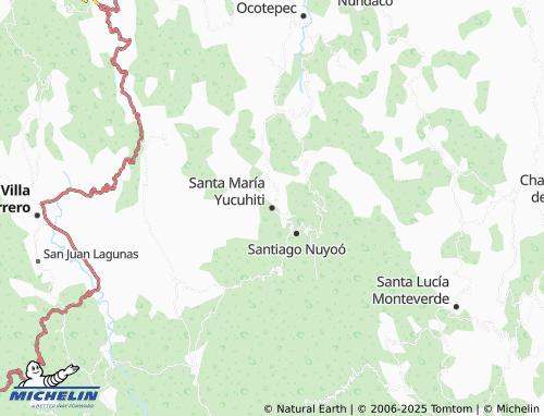 MICHELIN Santa María Yucuhiti map - ViaMichelin