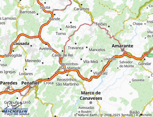 MICHELIN-Landkarte Salgueiro - ViaMichelin