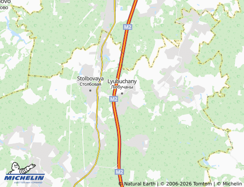 Carte MICHELIN Lyubuchany - ViaMichelin