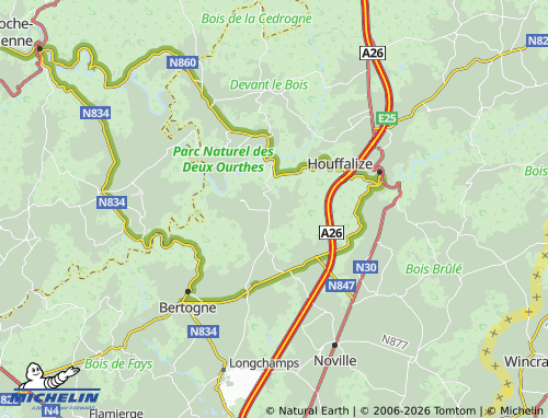 MICHELIN Bonnerue map - ViaMichelin